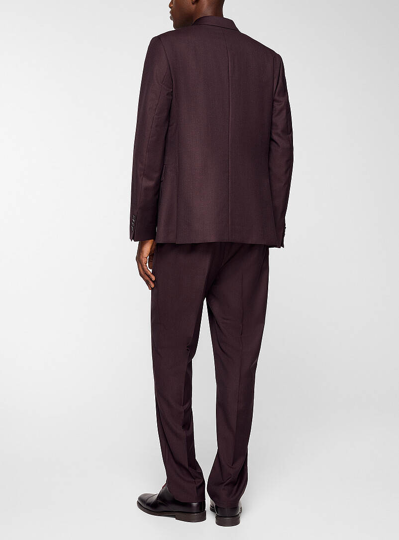 Burgundy pure wool suit product image 3