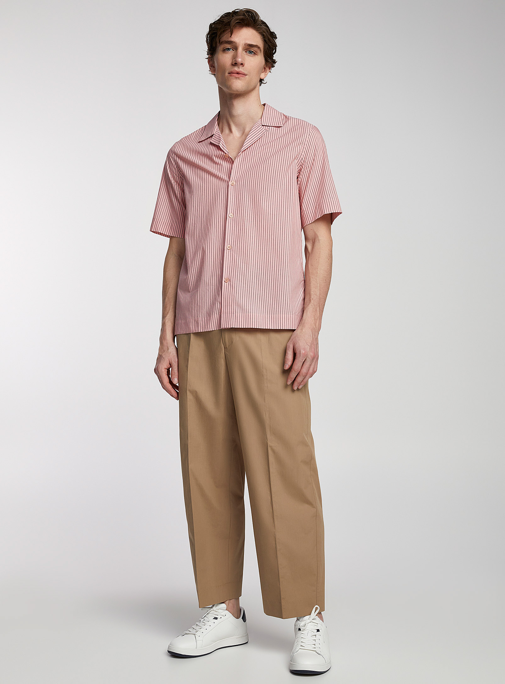 Paul Smith - Men's Organic cotton sand-coloured chino pant