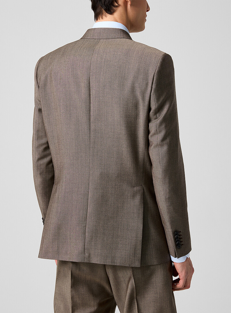 Double-breasted wool and mohair suit jacket product image 3