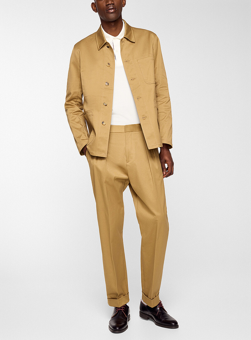 Patch pockets workwear jacket product image (primary)