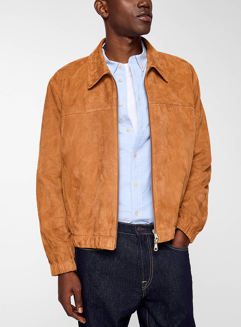 Loose suede jacket product image (primary)
