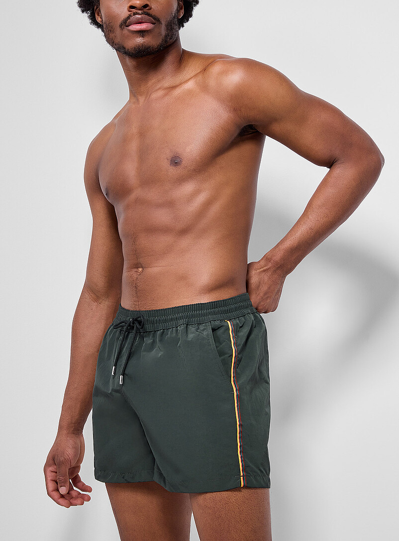 Side Stripes Swim Trunks