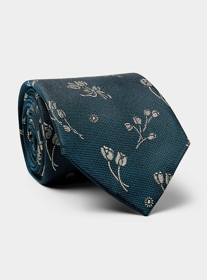 Tulips pure silk tie product image (primary)