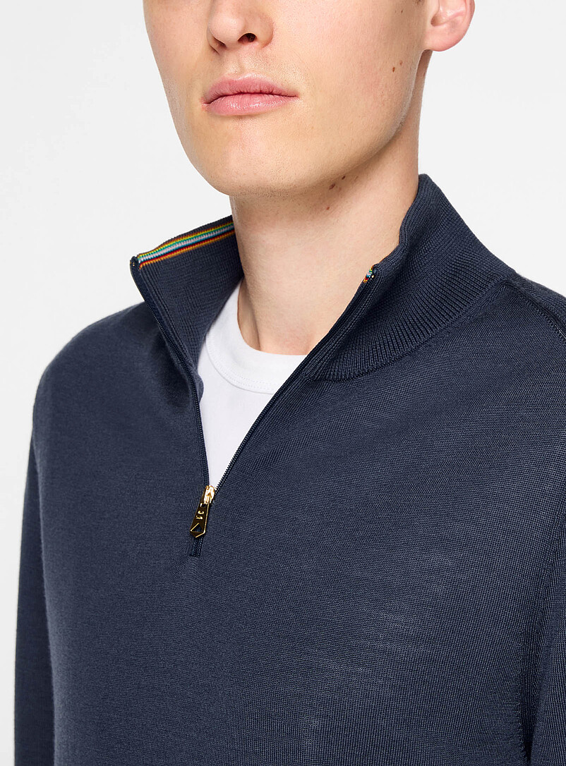 Merino wool zipped cardigan product image 2