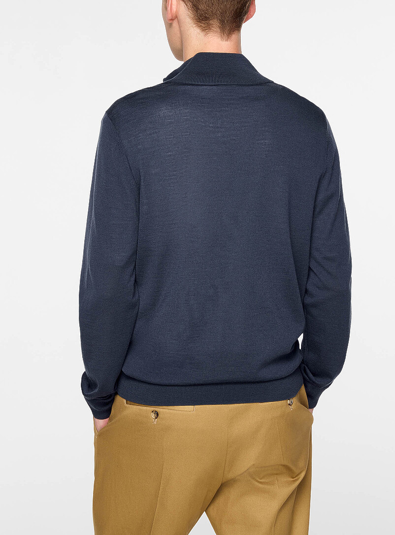 Merino wool zipped cardigan product image 3