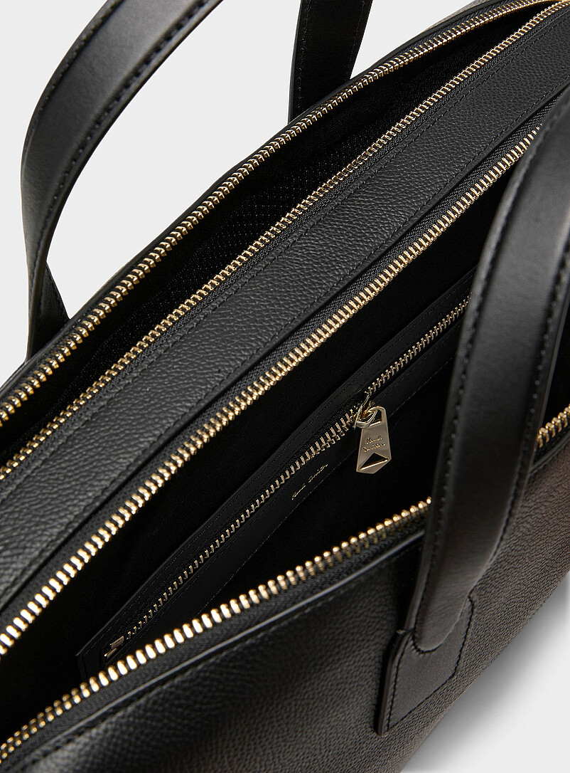Double Zip leather briefcase product image 3