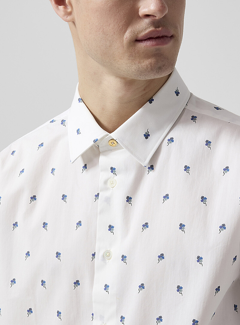 Small blue flowers shirt product image 2