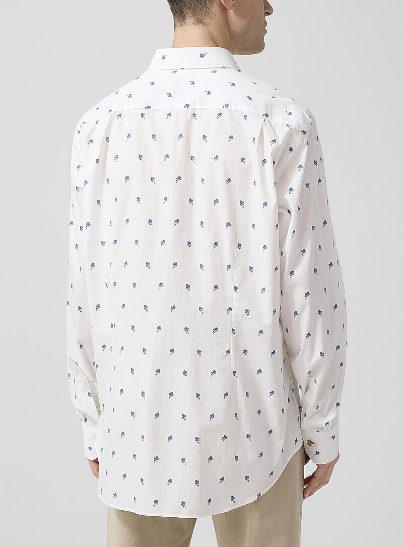 Small blue flowers shirt product image 3