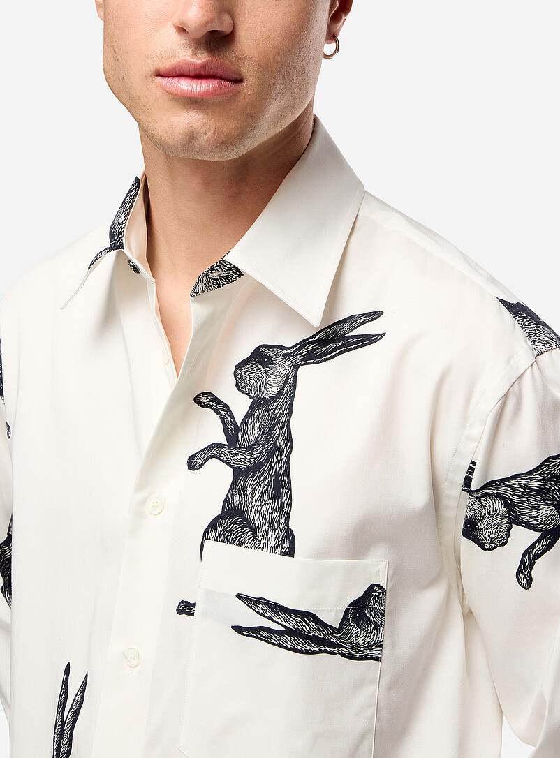 Bunny print loose shirt product image 2