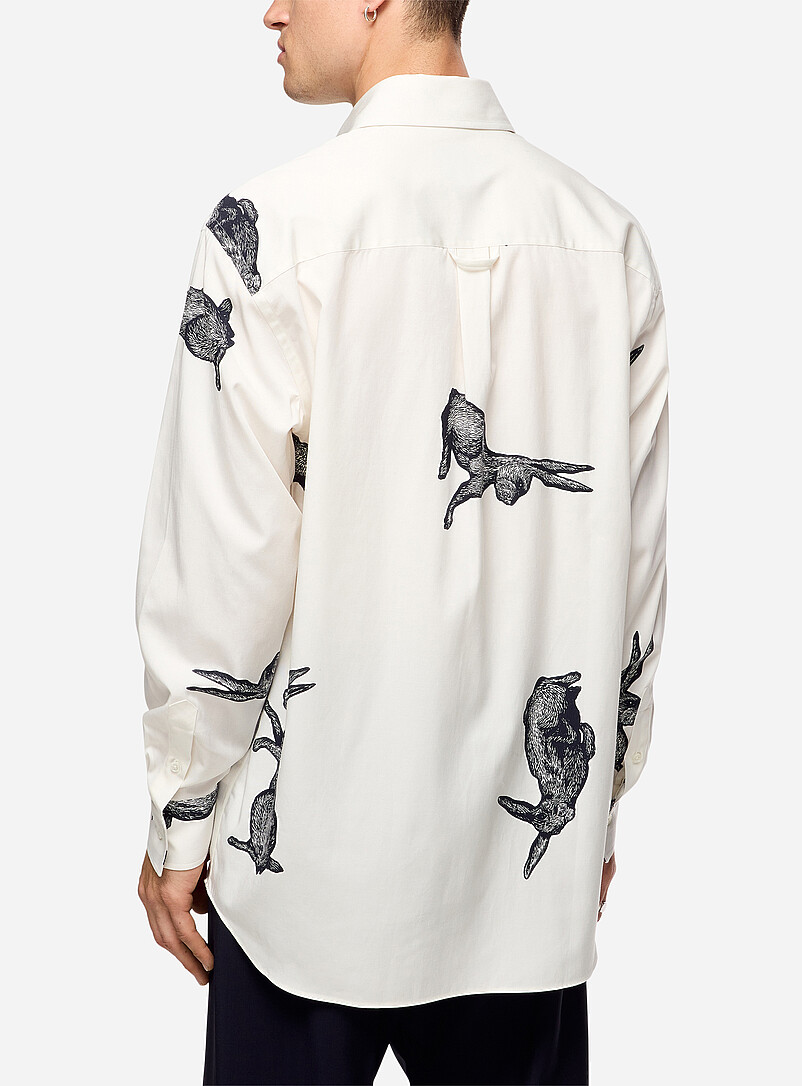 Bunny print loose shirt product image 3