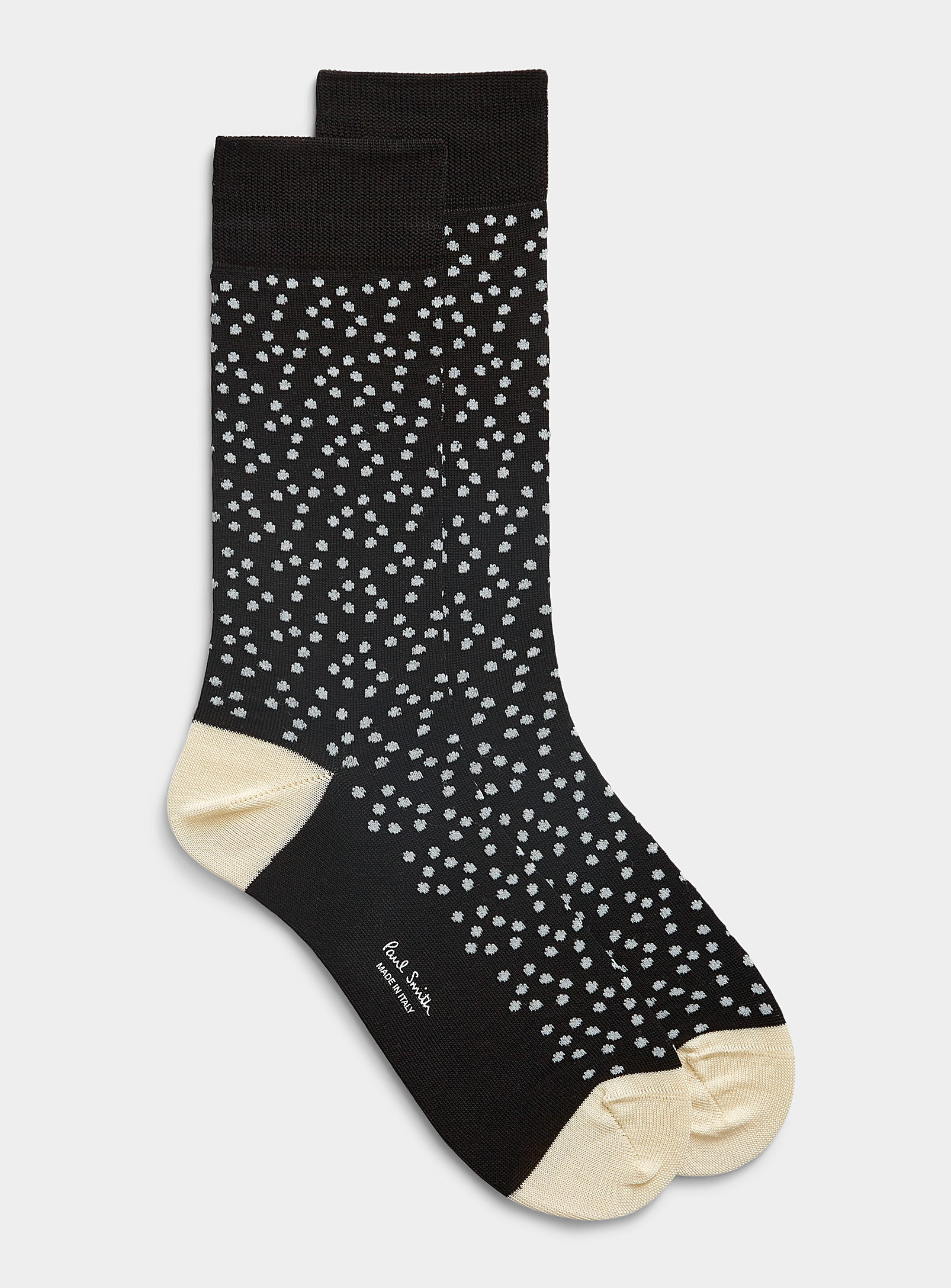 Paul Smith Artistic Dot Sock In Black