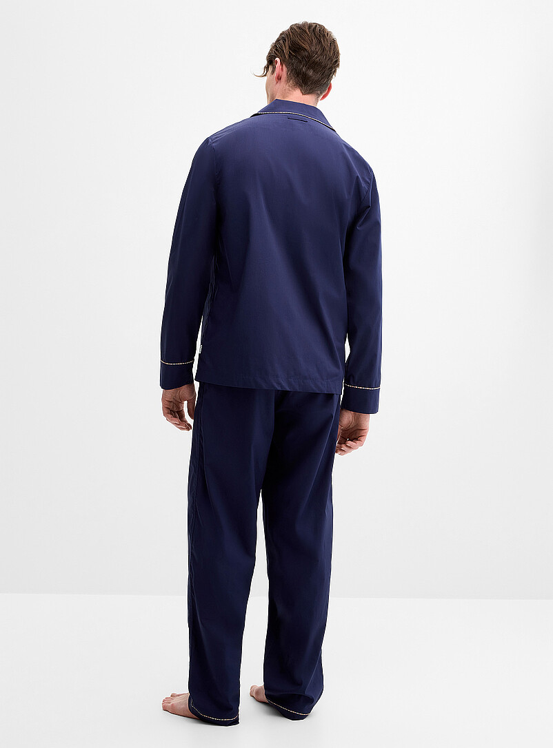 Striped-trim pyjama set product image 3
