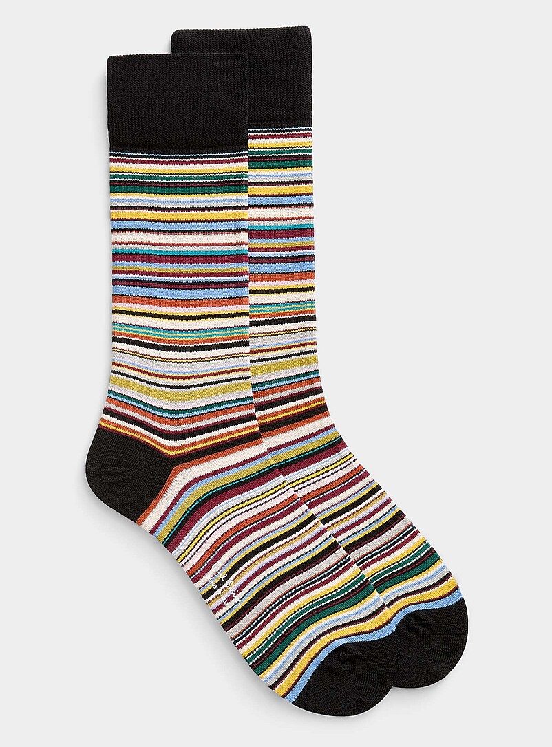 Pinstripe Dress Socks