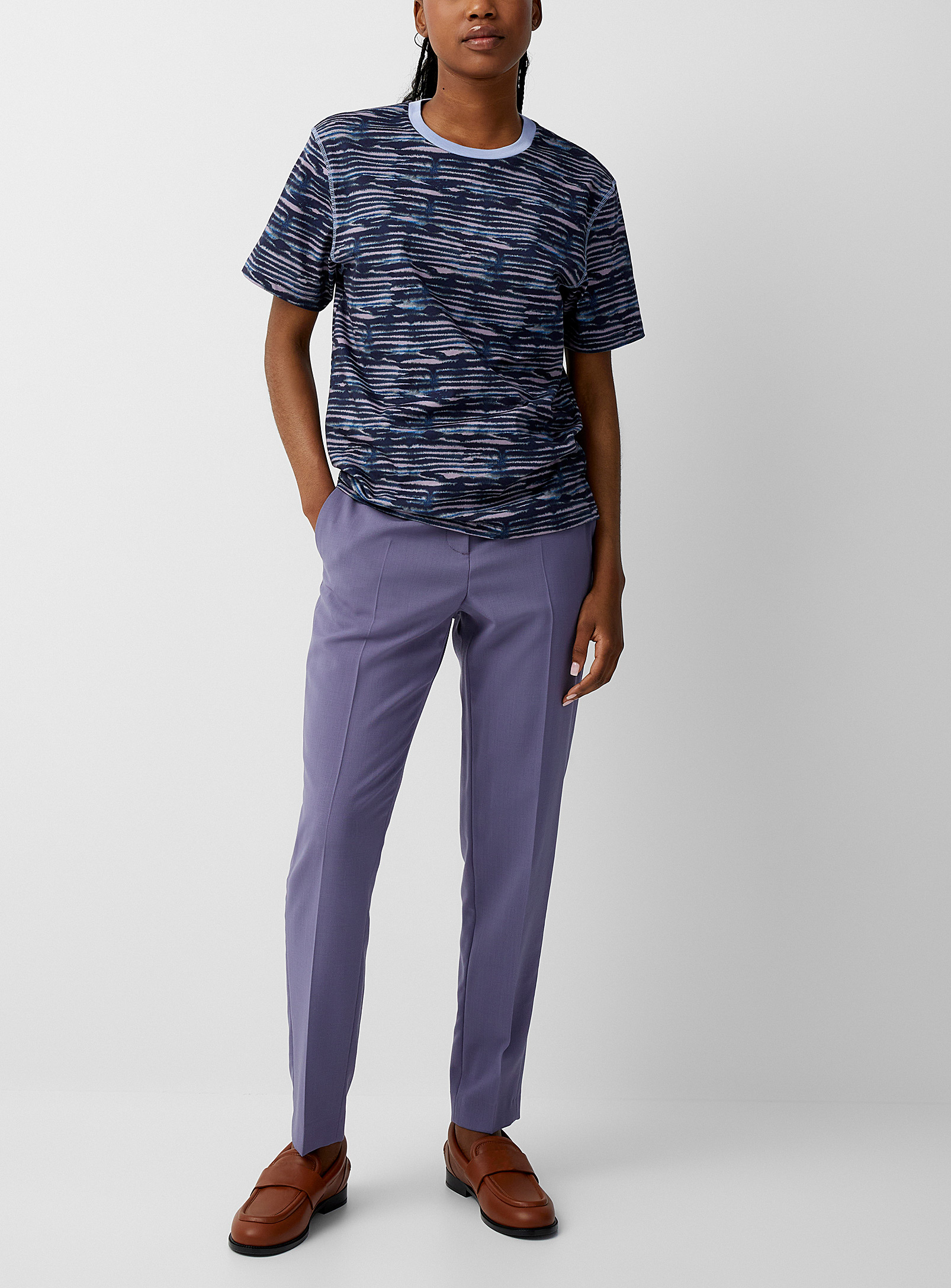 PS BY PAUL SMITH LILAC WOOL PANT