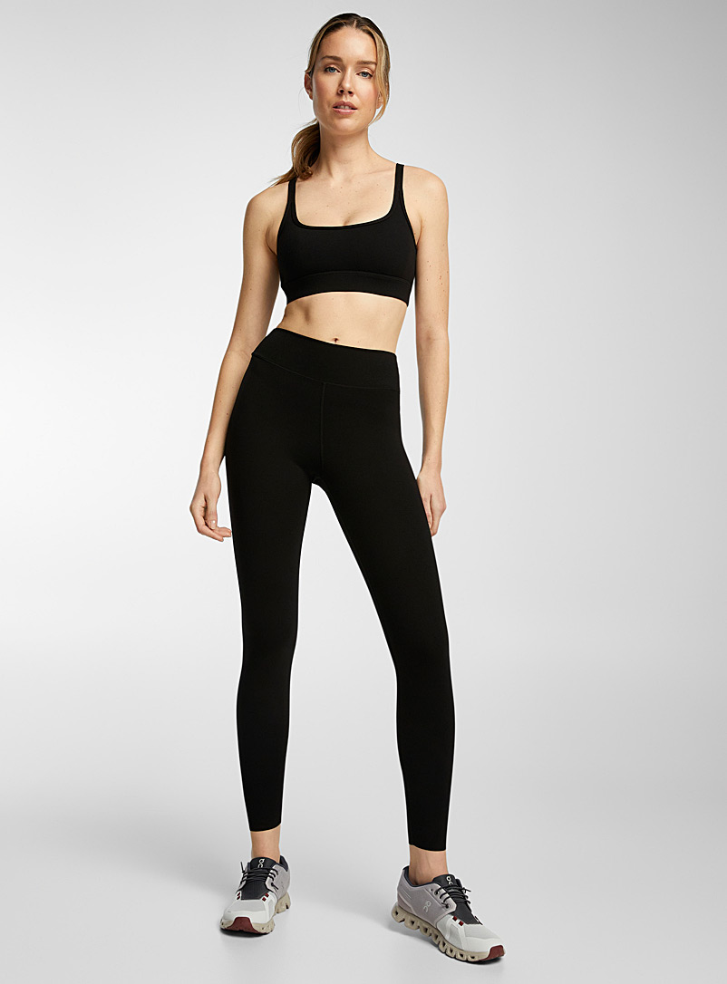 I.FIV5 Black Recycled nylon high-waisted legging for women