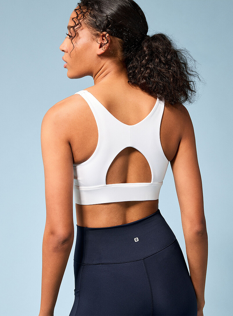 I.FIV5 Black Racerback sports bra Medium to high-impact support for women