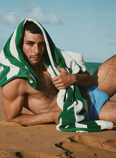 Monochrome swim brief