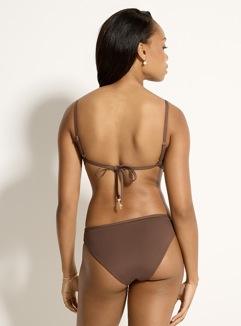 Simons: Le petit bikini lis&eacute;r&eacute; Saumon - Corail pour femme