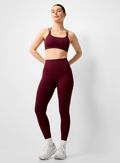 Velvety high-waisted legging 27" length