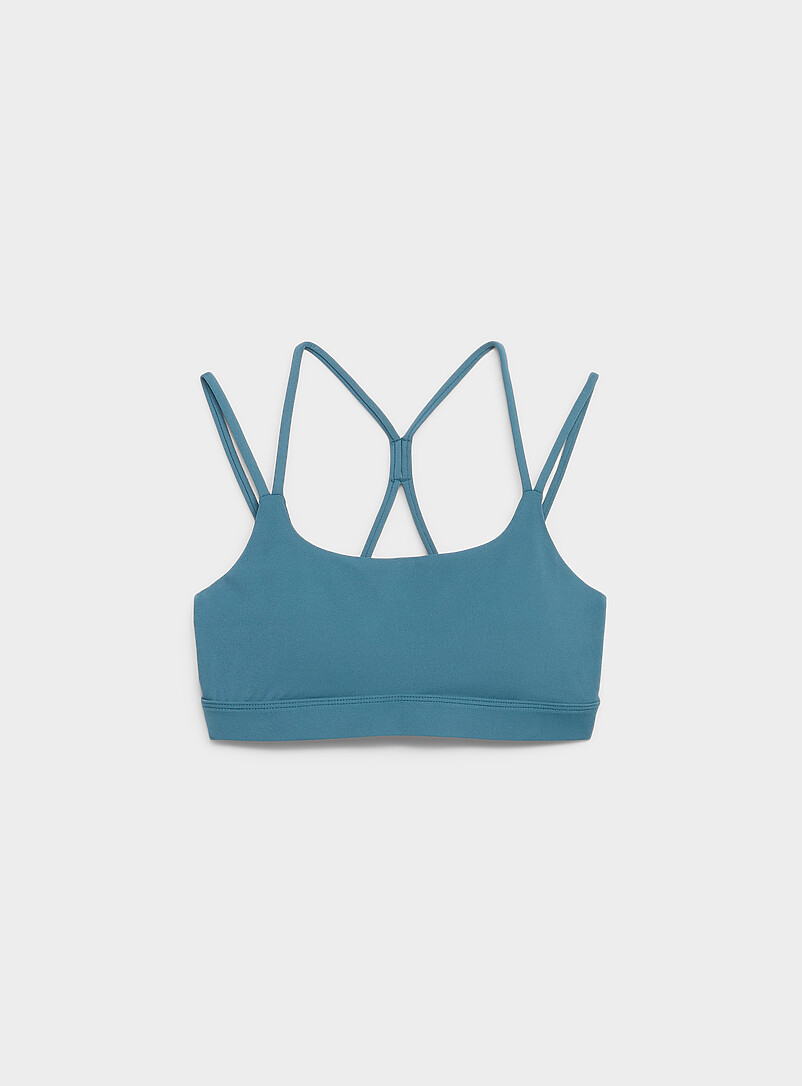 I.FIV5: La soutien &eacute;troit multibretelles toucher velout&eacute; Sarcelle - Turquoise pour femme