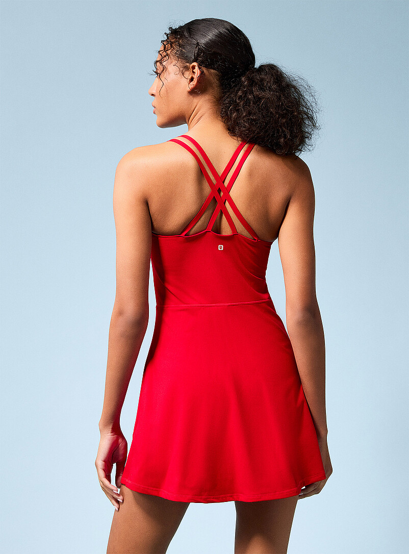 Flared sports dress with bike short product image 3
