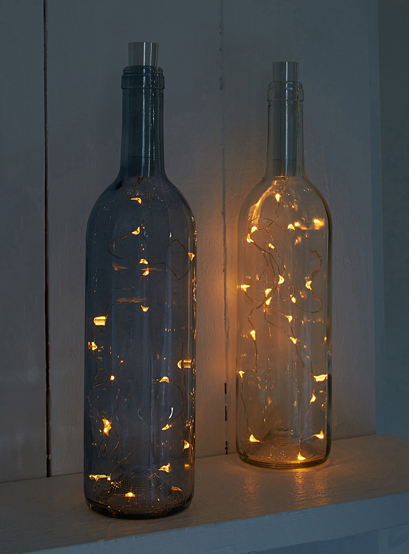 Simons Maison Amber Bronze Glass bottle lantern