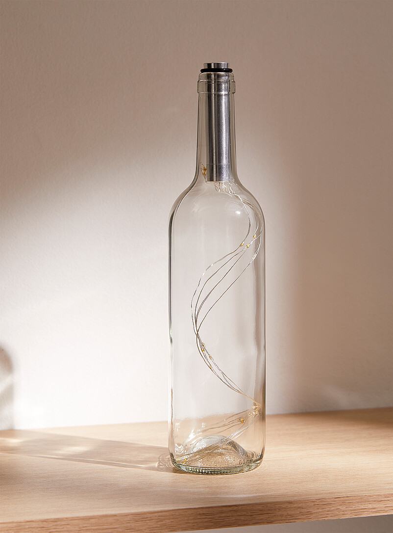 Simons Maison: La lanterne bouteille de verre Transparent