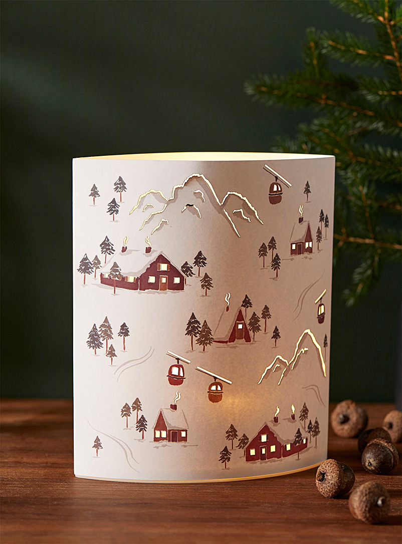 Simons Maison Assorted Alpine village paper lantern