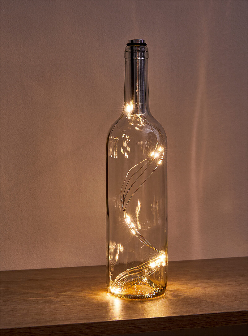 Glass bottle lantern product image (primary)