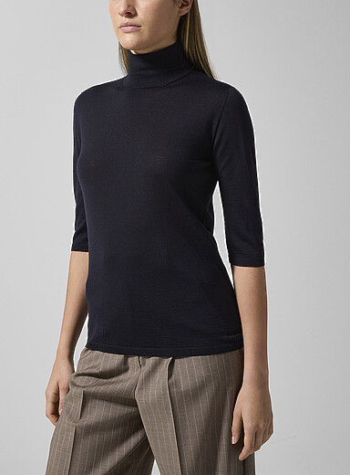 Le chandail col montant pure laine vierge