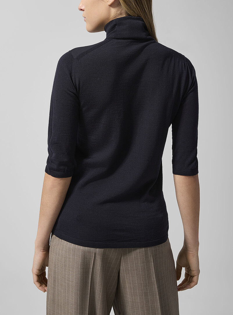 Pure virgin wool mock-neck sweater product image 2