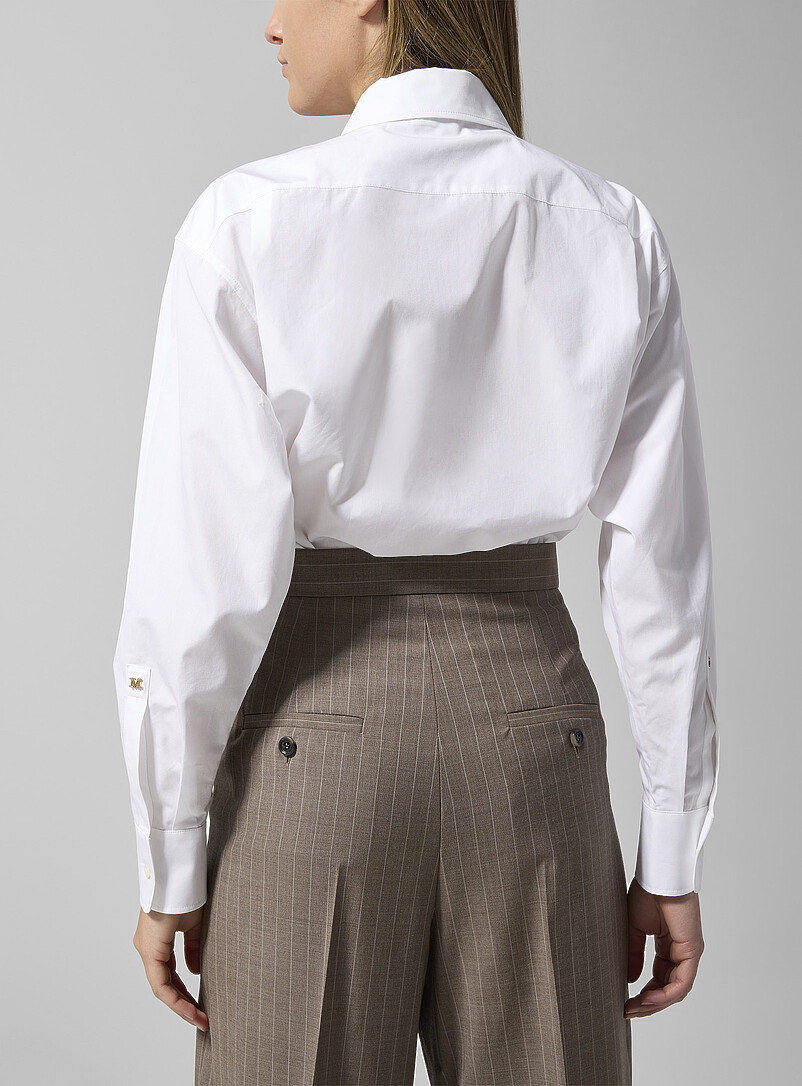 Poplin shirt-style bodysuit product image 2