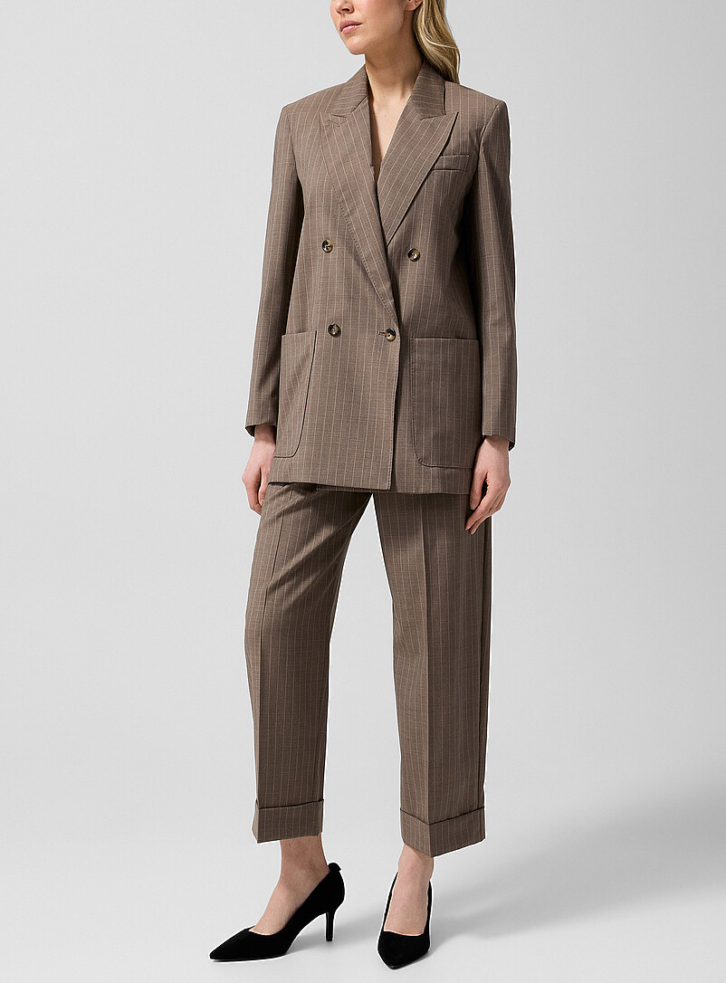 Pure Virgin Wool Cuffed Pant