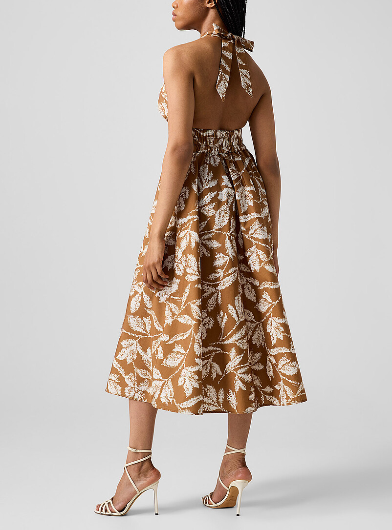 Dotted foliage midi dress product image 3