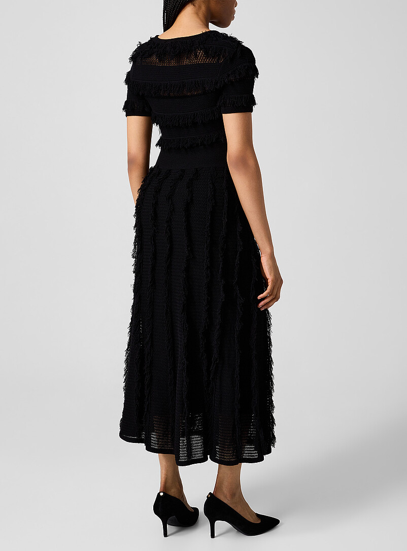 Textured knit and fringes maxi dress product image 3