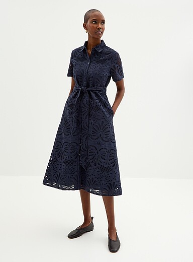 La robe chemise mdi broderie anglaise