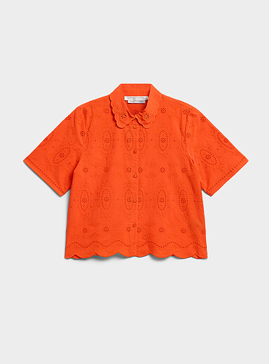 La chemise broderie anglaise col festonn&eacute;