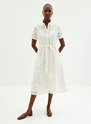 La robe chemise mdi broderie anglaise