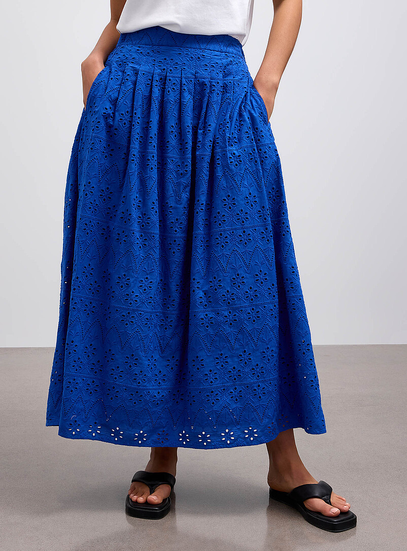 Broderie anglaise puffy maxi skirt product image 2