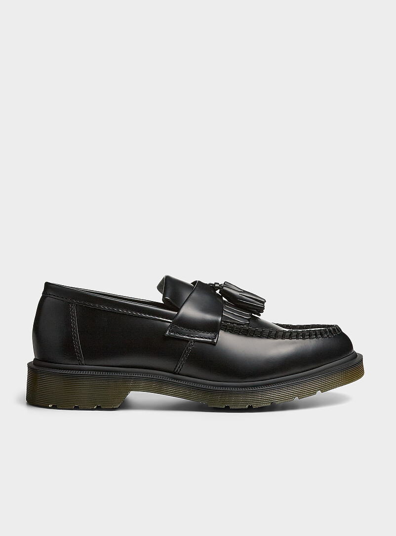 Dr. Martens: Le fl&acirc;neur frange et bridon Adrian Homme Noir pour homme