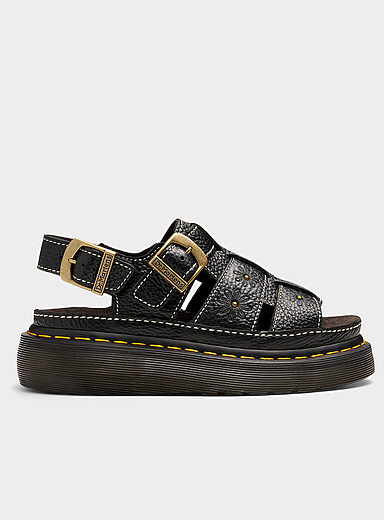Wrenlie floral leather open-toe fisherman sandals Women