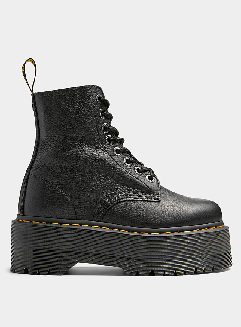 Dr. Martens Black Grained leather 1460 Pascal Max boots Women for women