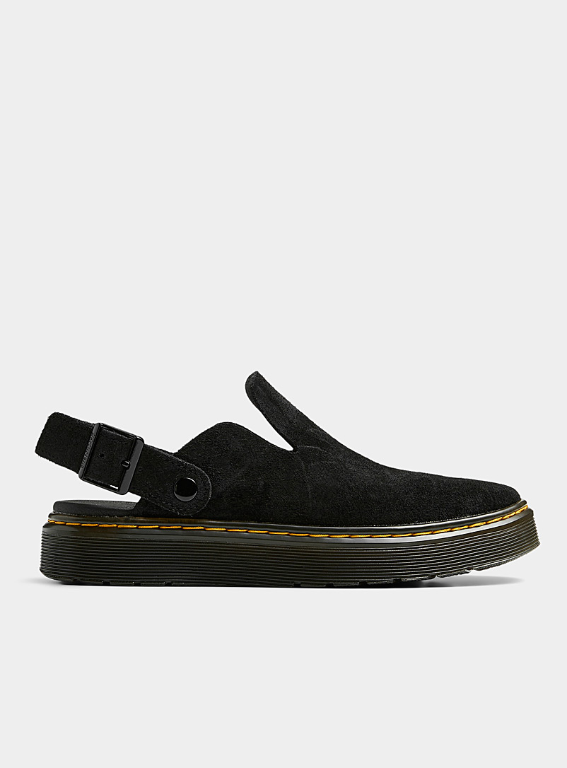 Dr. Martens Black Carlson suede mules Women for women