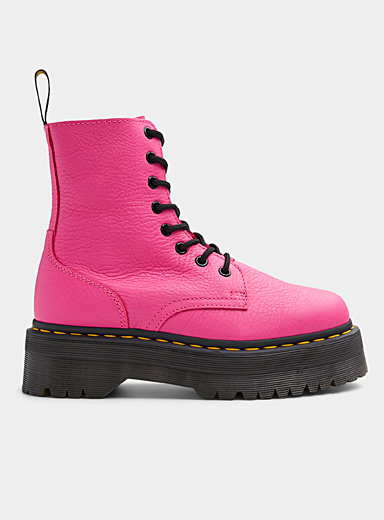 Pink Jadon lace-up platform boot Women | Dr. Martens | All Our Shoes ...