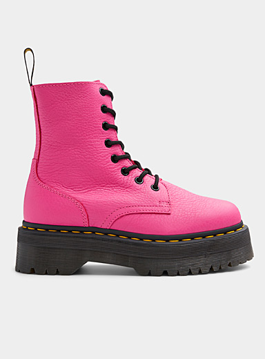 Pink Docs Pink Jadon lace-up platform boot Women | Dr. Martens | | Simons
