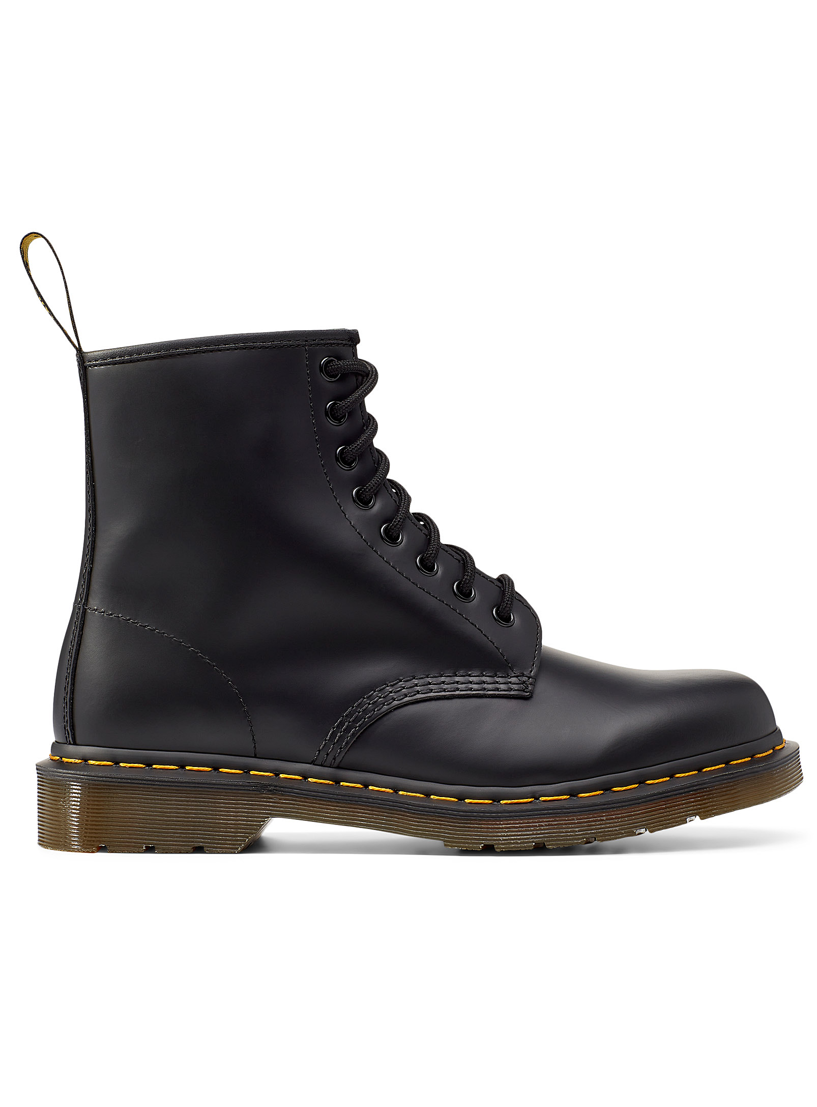 Shop Dr. Martens' 1460 Smooth Lace-up Boots Men In Black