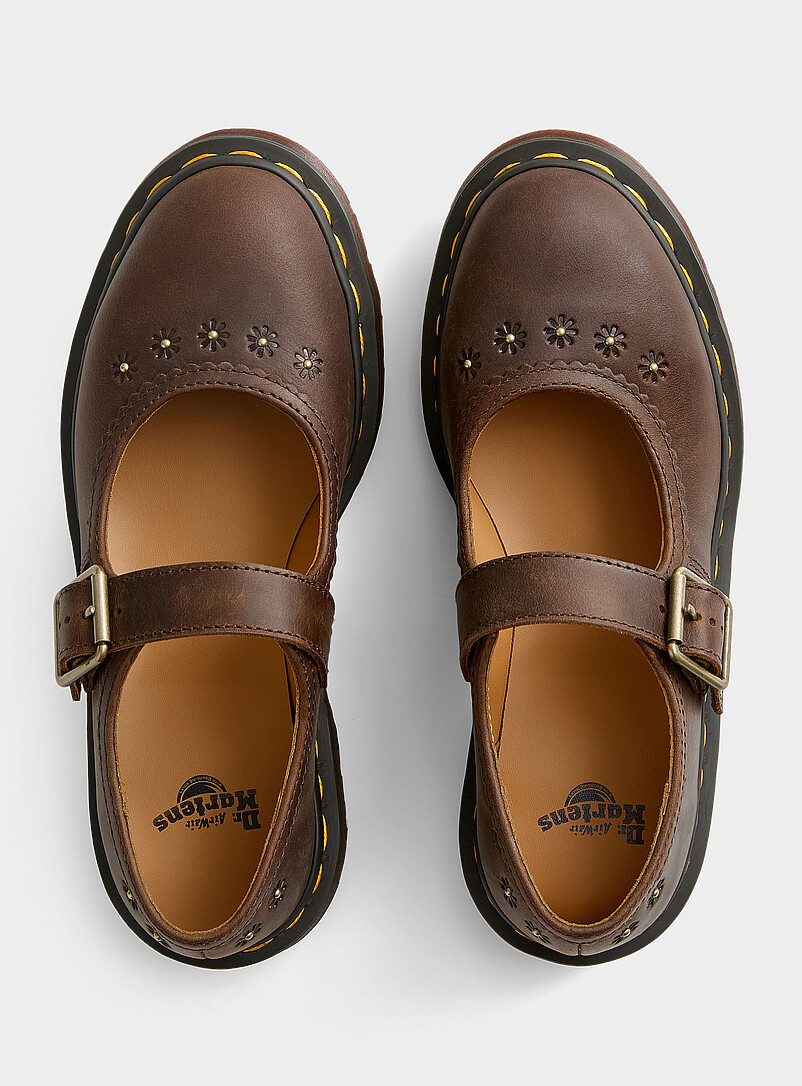 Floral leather Mary Jane shoes Women product image 3