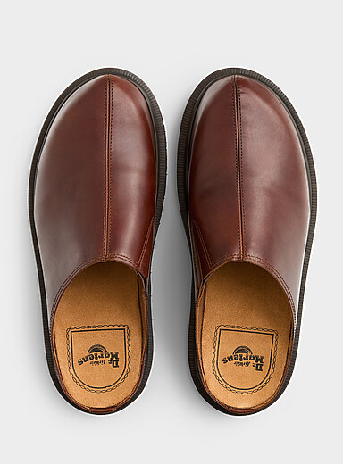 La mule San en cuir Homme