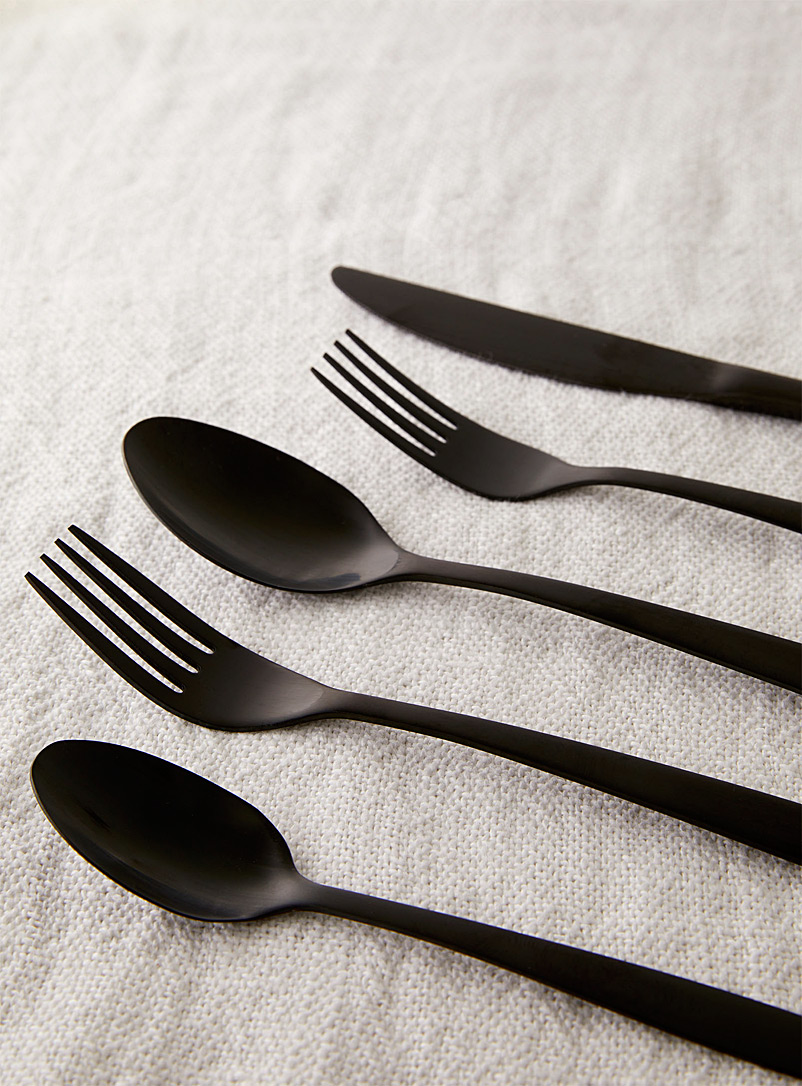 Simons Maison Black Matte black decorative utensils Set of 5
