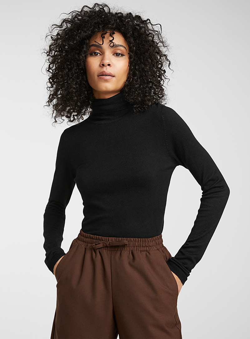 Eco-friendly viscose turtleneck | ICHI 